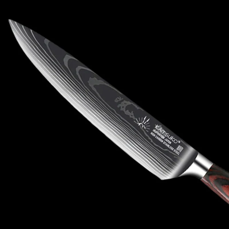 Set de 7 couteaux Japonais - Chef Tanaka - Forest Wood - TitaniumCook