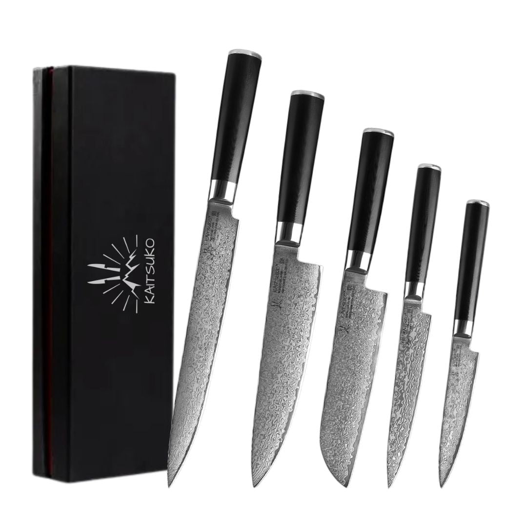Set of 5 Japanese Knives - Kyoto - TitaniumCook