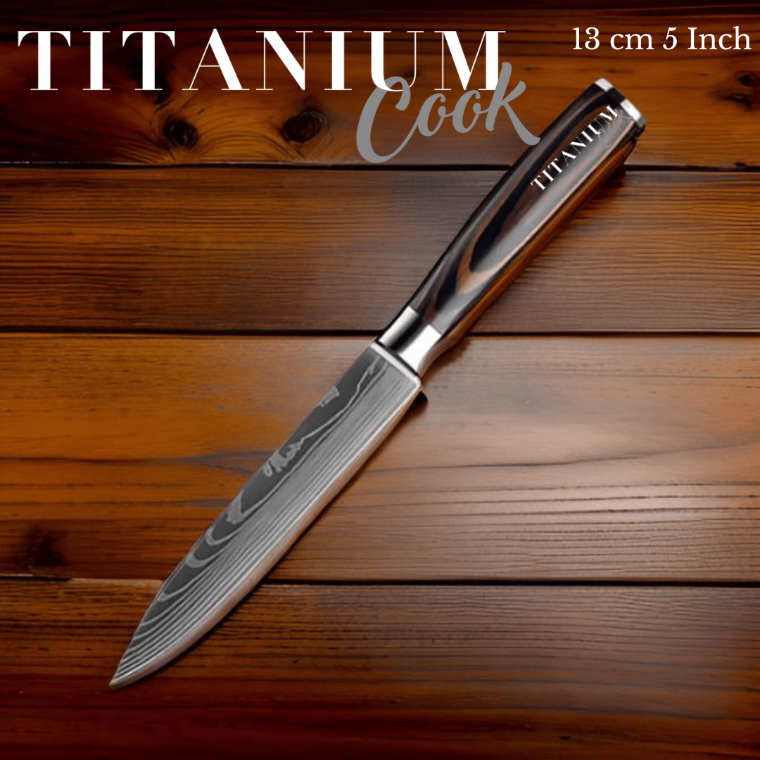 Couteaux de Cuisine Professionnels en Acier Damas Japonais - TitaniumCook