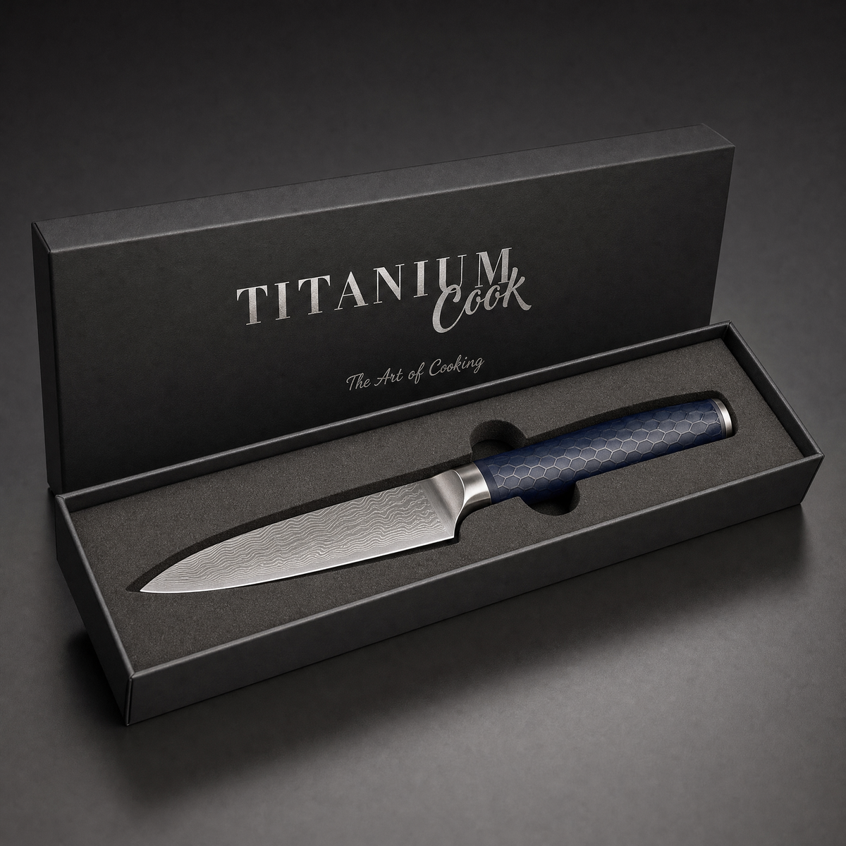 Couteau d'office Tokyo TitaniumCook — présentation en coffret cadeau