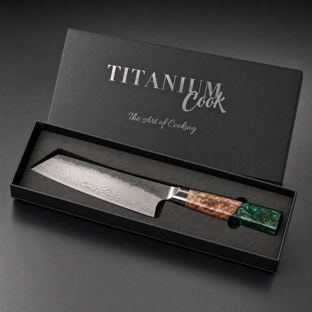 Geschenkset TitaniumCook — Kiritsuke Jade-Prisma