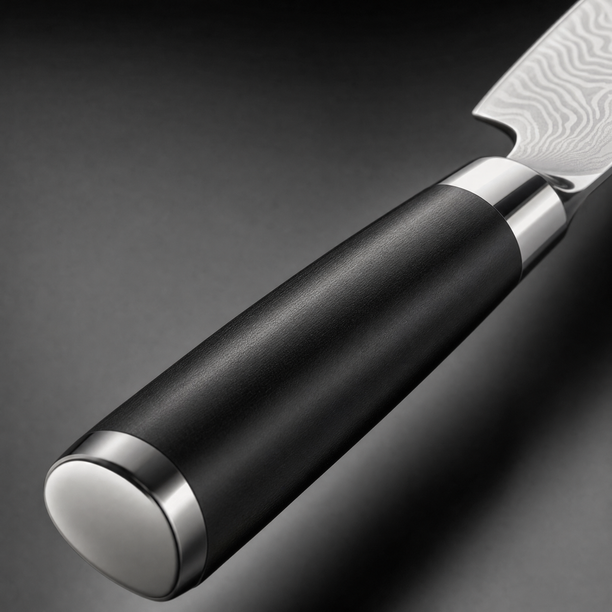 Santoku-Messer Kyoto TitaniumCook — Detail des Griffs