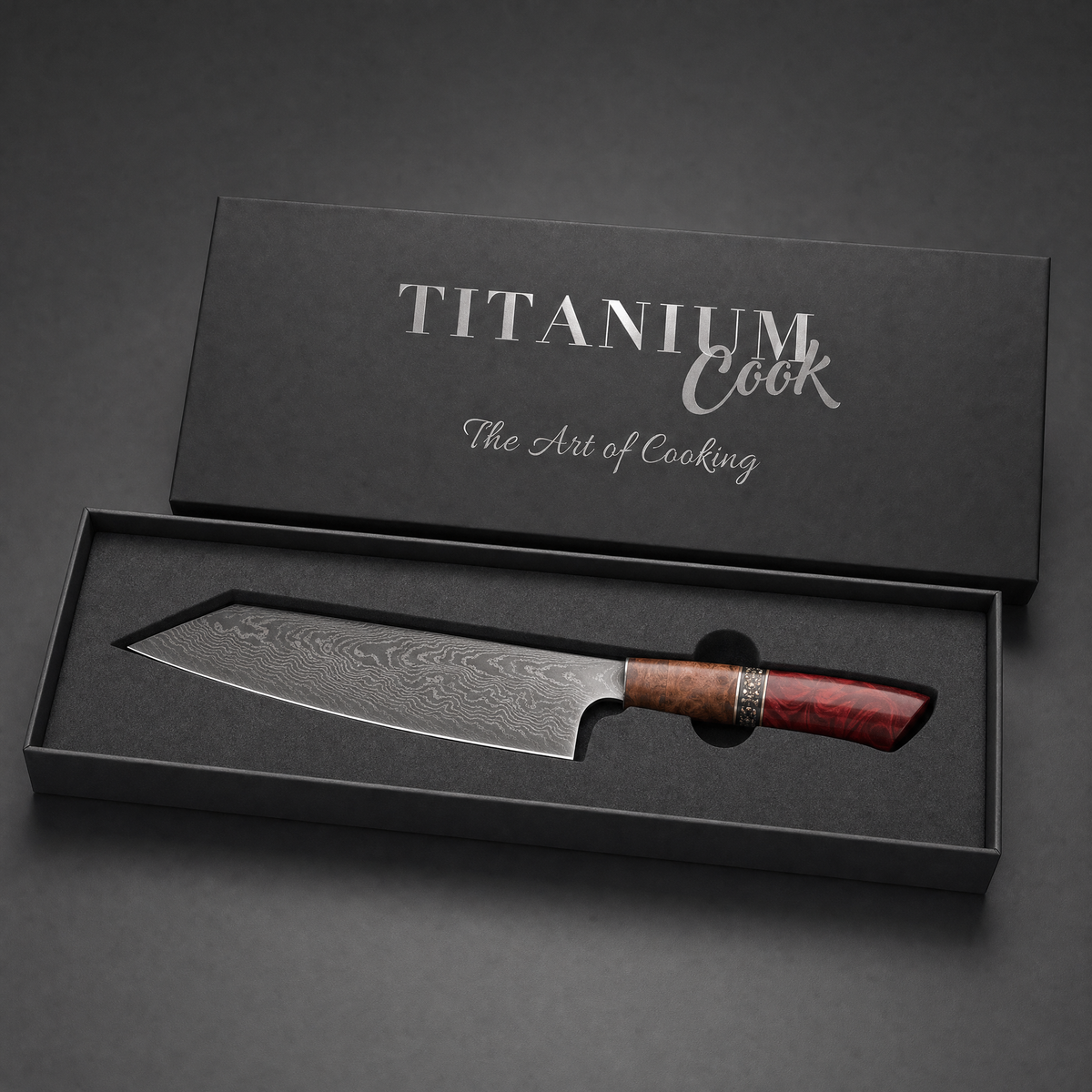 Geschenkbox TitaniumCook — Kiritsuke Prisme Granat