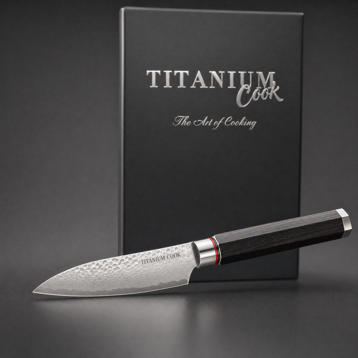 Couteau d'office Nocturne TitaniumCook — vue principale avec son coffret